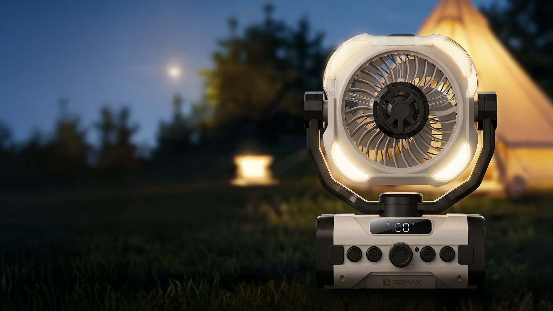 REMAX RS-ZF20 Outdoor Fan Spray Cooling Fan 20000mah Battery 2 image